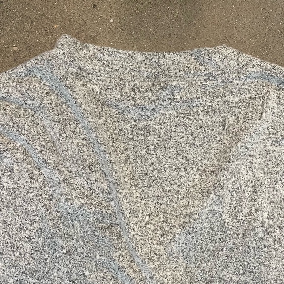J. Crew Jenna Lyon Faux Wrap Sweater Grey SO SOFT and LIGHT size Large - Picture 3 of 13